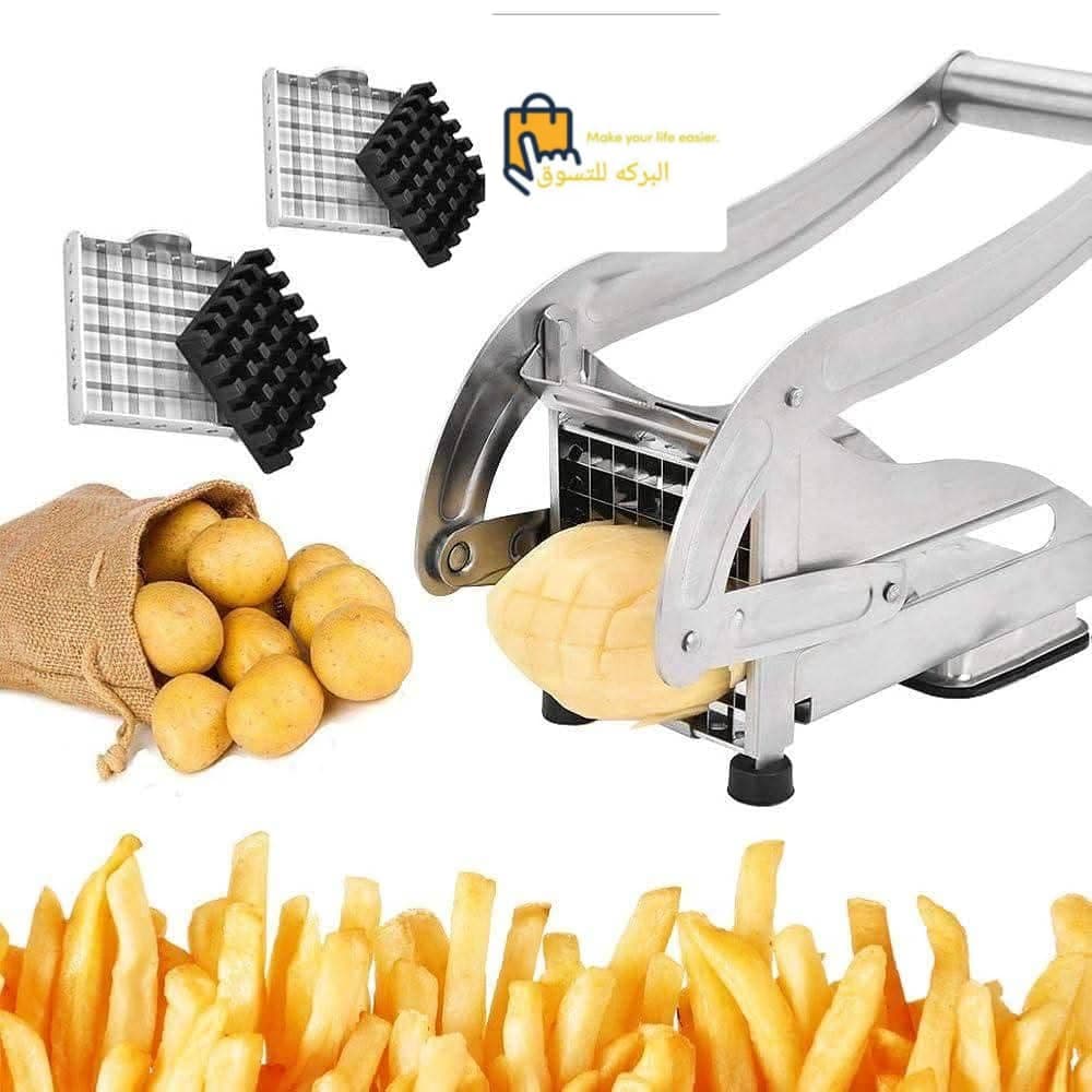 البركه للتسوق 
🔥 قطّاعة البطاطس
 الاحترافية – بطاطس مقلية مثالية في ثوانٍ! 🔥
حوّل البطاطس إلى أصابع متساوية وبشكل احترافي بكل سهولة 👌
مثالية للمنزل، المط - أواني منزلية في أم درمان