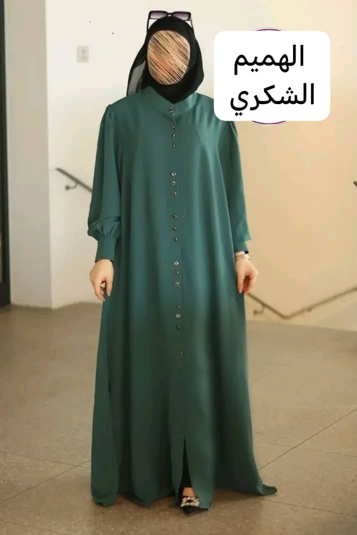 عباية سادة فخمة كريب تركي - صورة 2