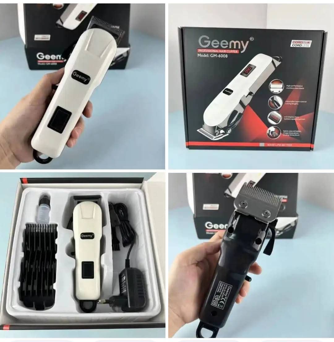 مكنة حلاقة دجتال ماركة جيمي 
 صاحبة افضل بطارية شحن موديل 6008
المعروفة و المستخدمة في كل الصوالين مريحة جدا مع برمجة الكهرباء 
تعمل بالشحن والتشغيل ا - صورة 2