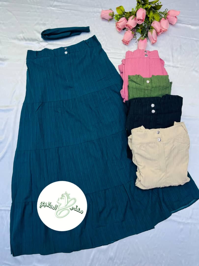 اسكيرت ♥️

الخامه فرسكا فرنسي اصلي ❤️

مقاسات كبيره 
بلبس من 60 لي ١٠٠ كيلو ♥️
 - صورة 2