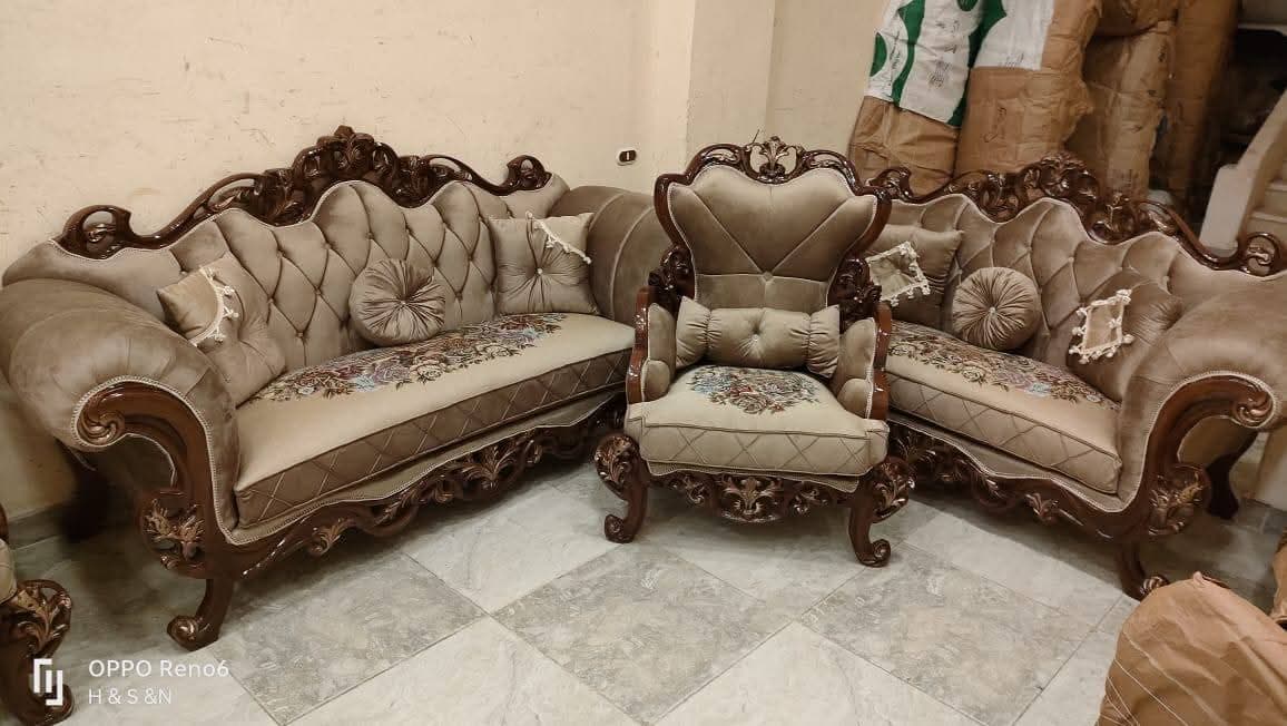 اطقم جلوس دمياطي فاخره -  الأثاث والديكور في أم درمان