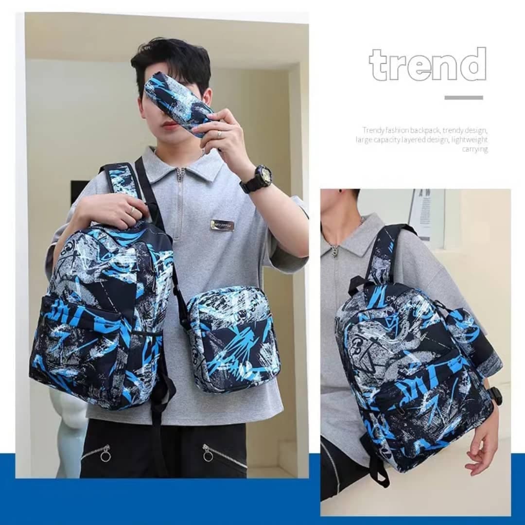 أطقم شنط شبابية مكونة من ٣ قطع مريحة - صورة 8