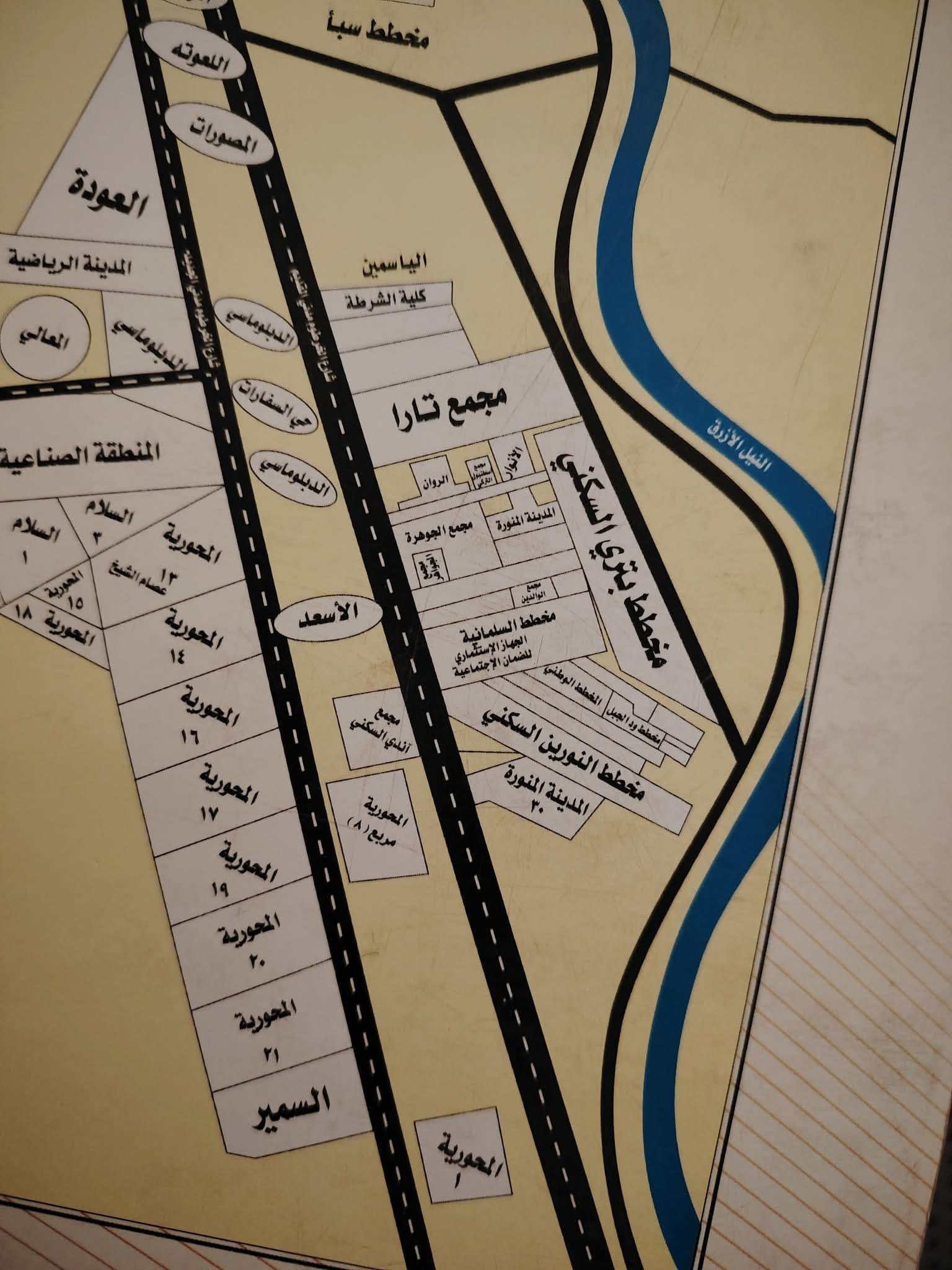 للبيع قطعة ارض في مخطط التنعيم السكني جنوب الخرطوم 443متر ناصيه جنوب الازهري وغرب فيلل العودة  - العقارات في الخرطوم